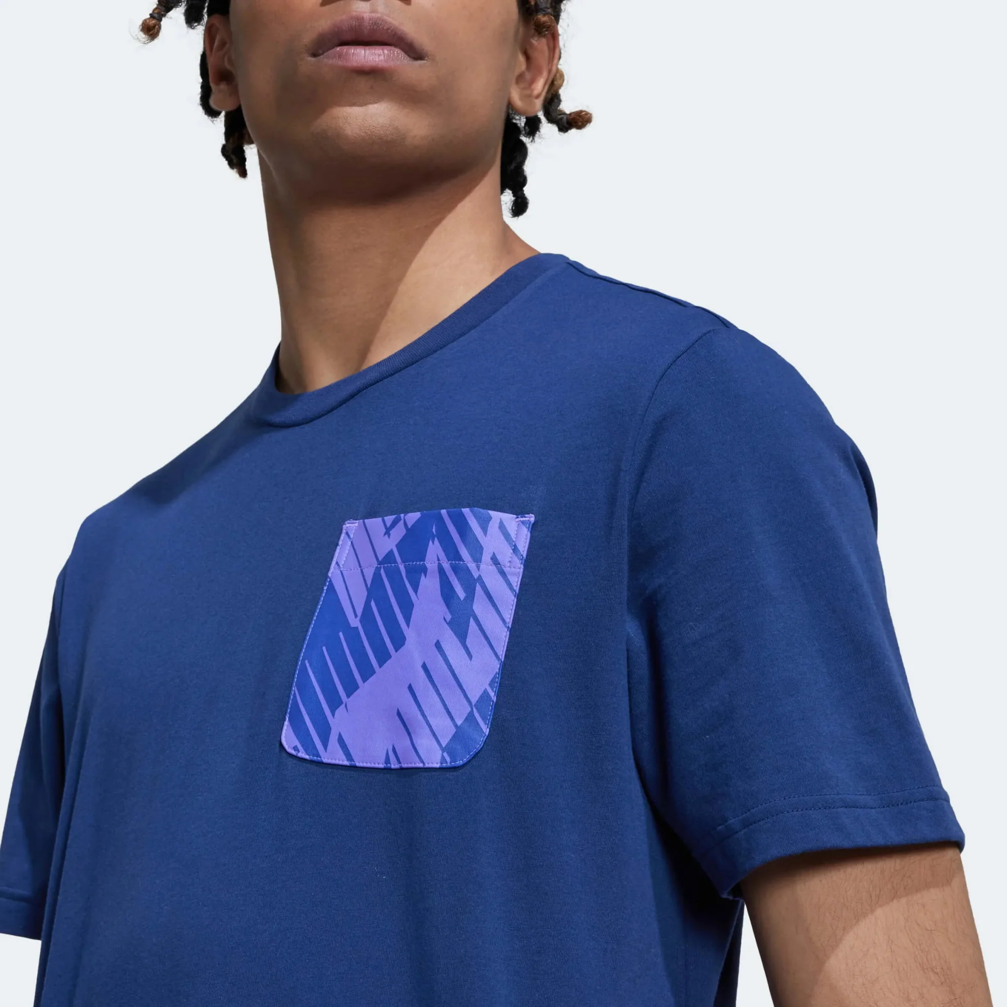adidas 2022-23 Argentina Graphic Tee Night Indigo - Image 4
