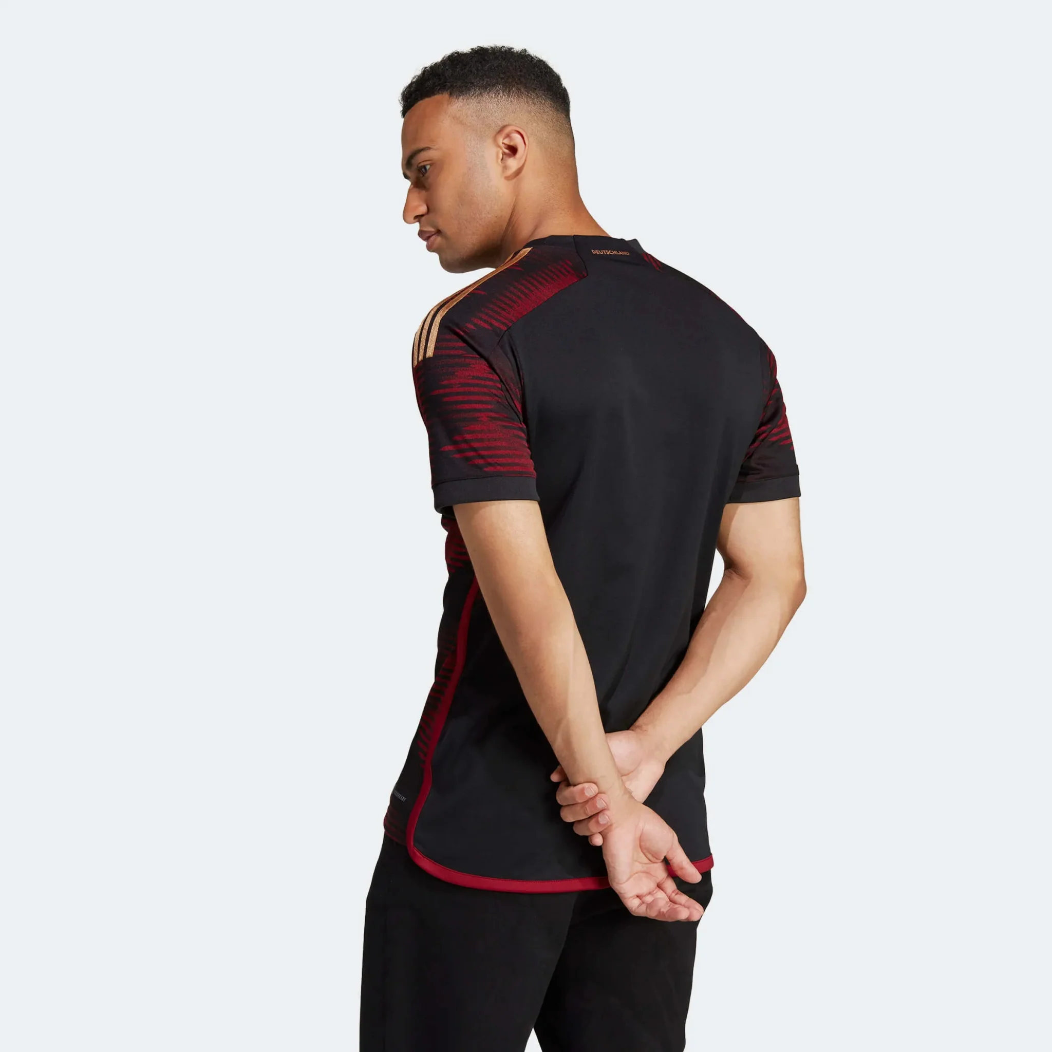 adidas 2022-23 Germany Away Jersey Black - Image 7
