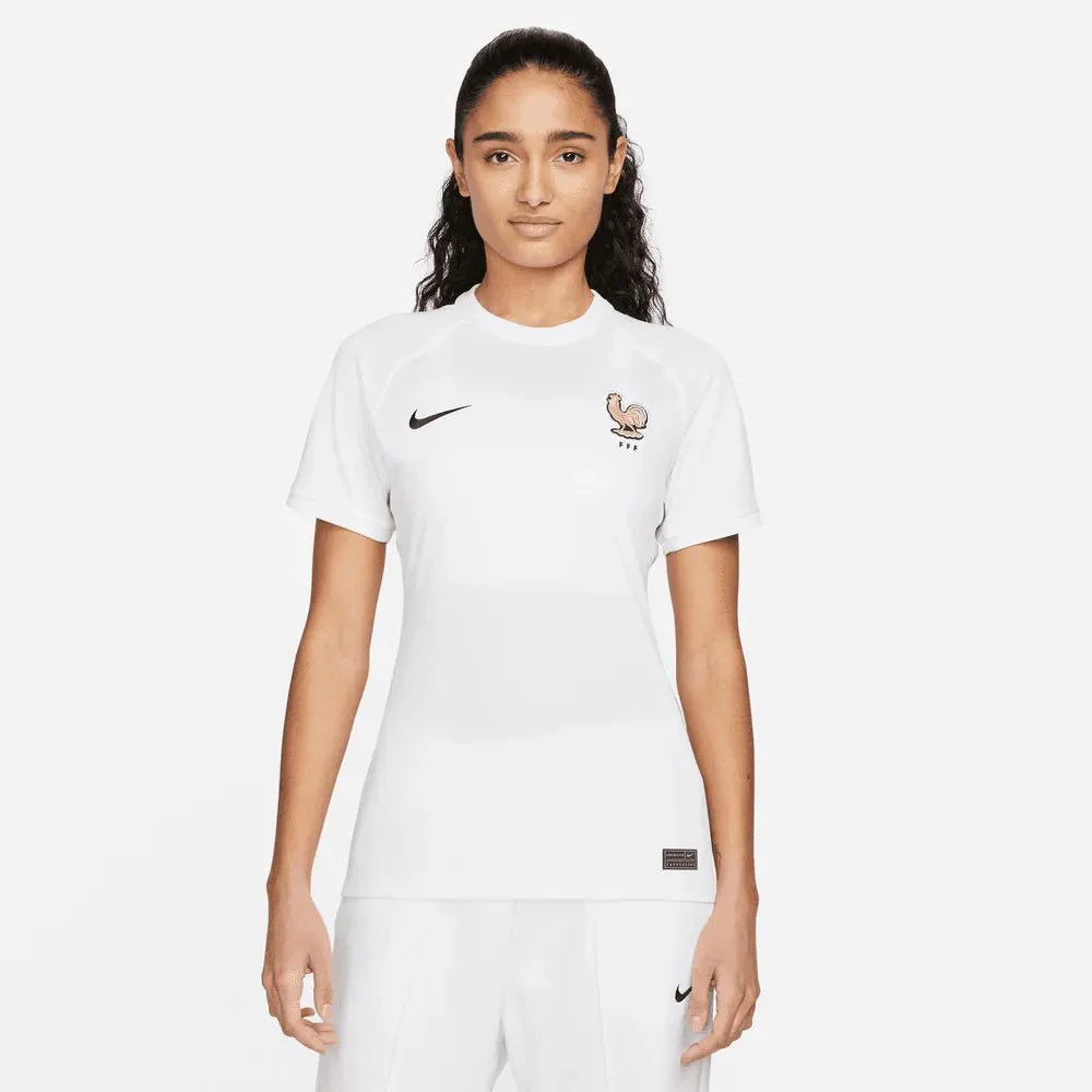 Nike France Women's EC22 Away Jersey - White-Pink Glaze - Image 3