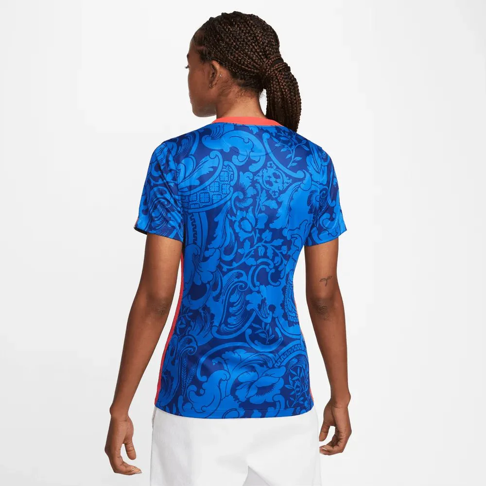 Nike France Women's EC22 Home Jersey - Hyper Cobalt-Siren Red - Image 4