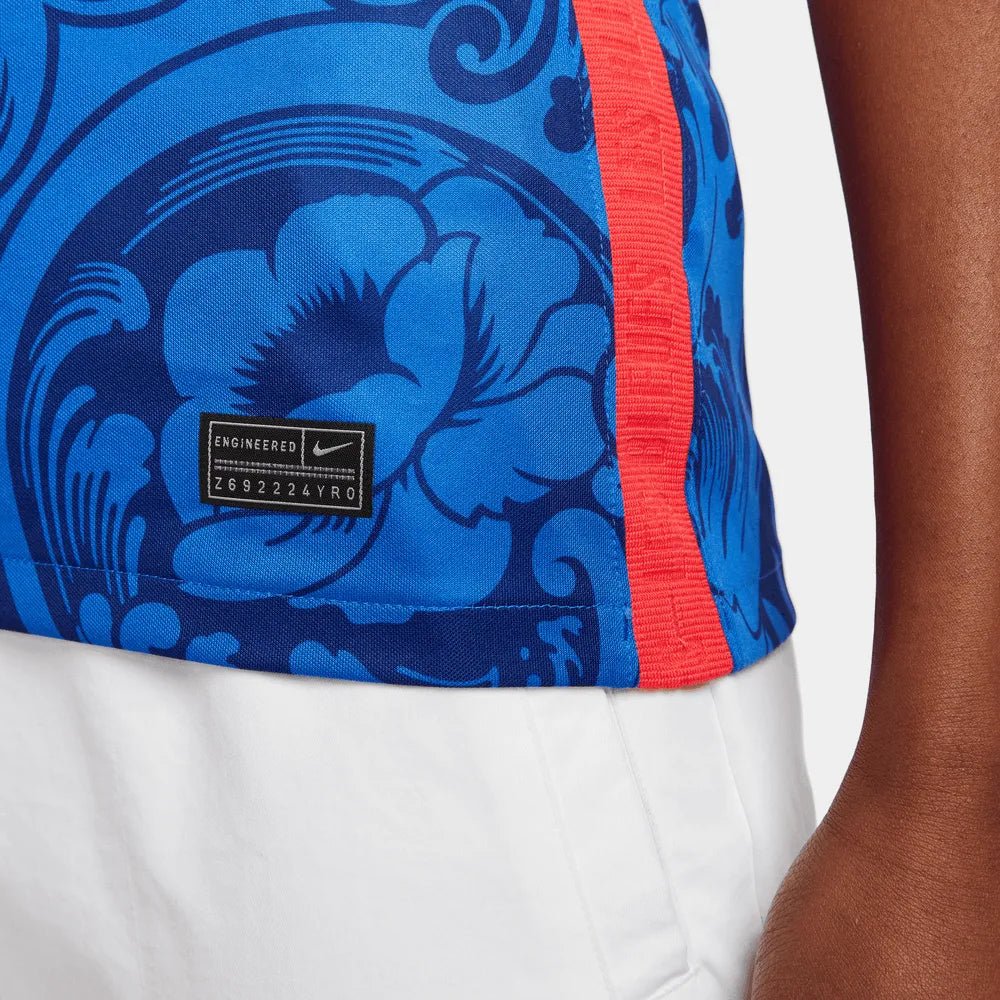 Nike France Women's EC22 Home Jersey - Hyper Cobalt-Siren Red - Image 7