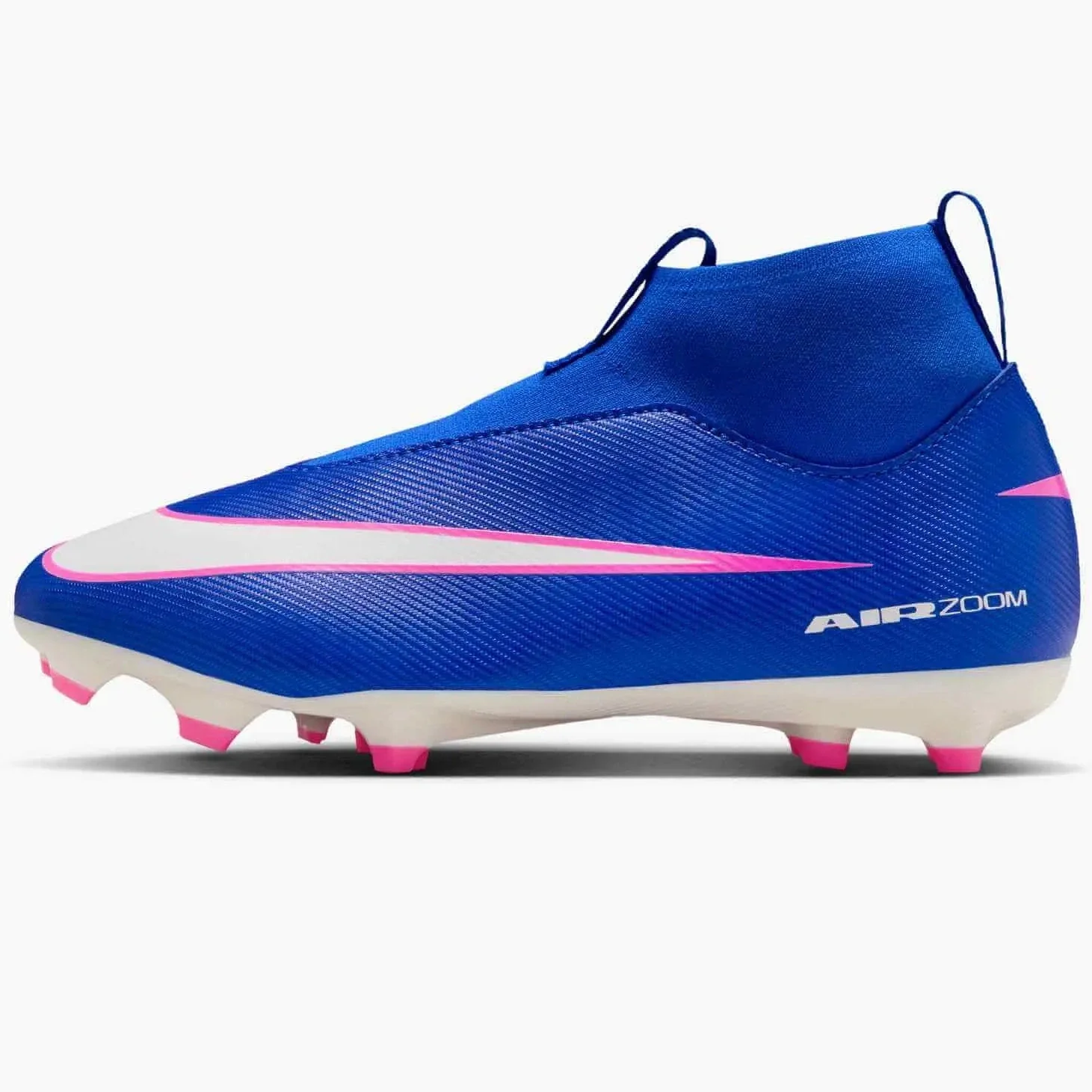 Nike Junior Zoom Superfly 10 Academy Firm/Multi Ground Soccer Cleats/Shin Guards/Ball Bundle - Image 4